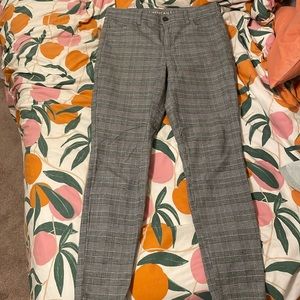American Eagle Plaid Skinny Dress Pants